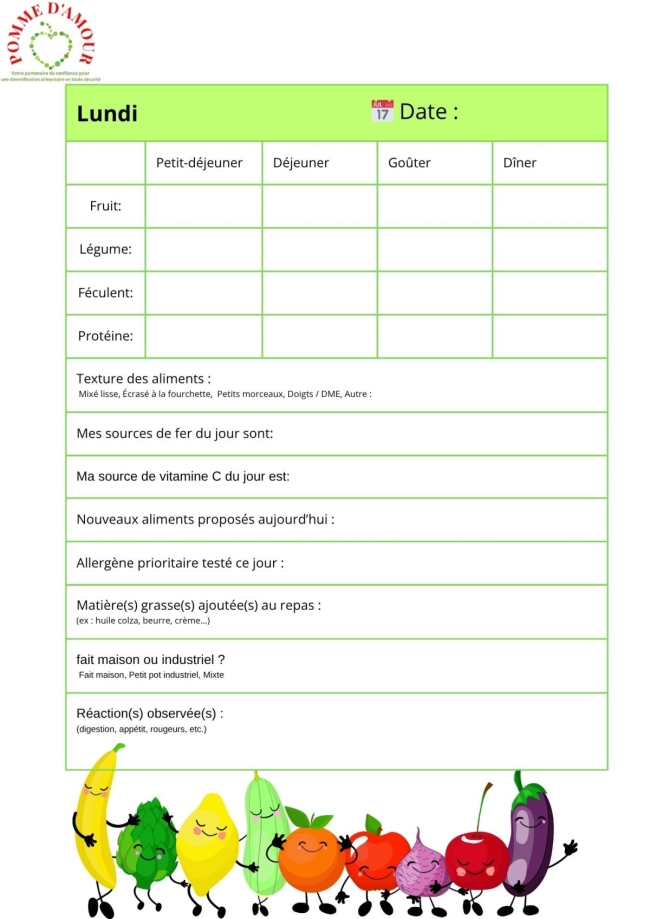 menus vierge