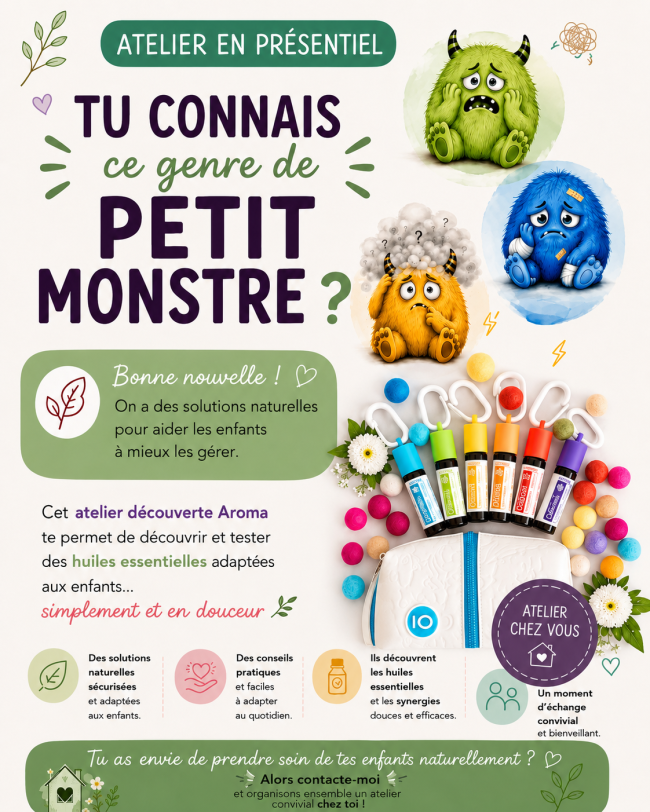Apprivoiser les petits monstres du quotidien (atelier en présentiel)